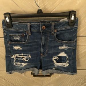 American Eagle ripped jean shorts